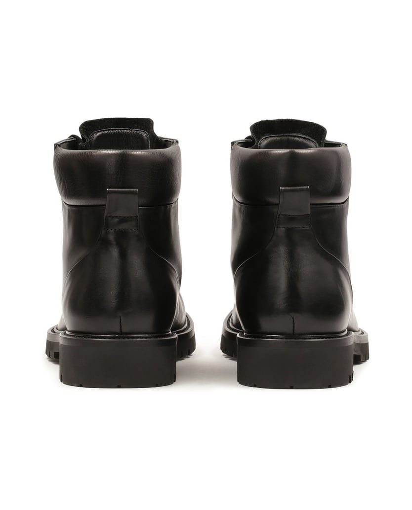 Kazar-Schwarze-Stiefel-mit-Metallschlaufen-schwarz