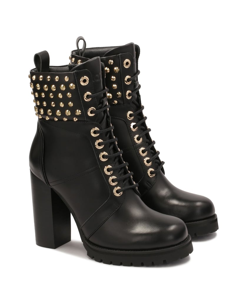 Kazar-Boots-with-upper-decorated-with-round-rivets-čierna