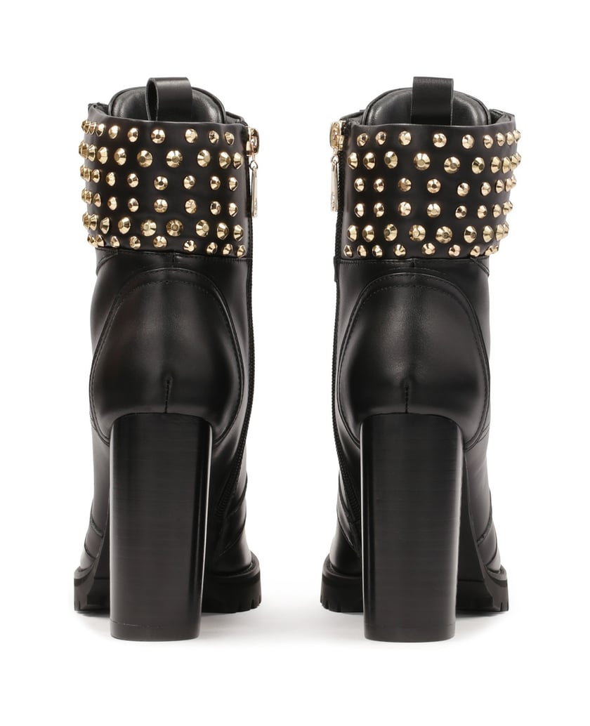 Kazar-Boots-with-upper-decorated-with-round-rivets-čierna