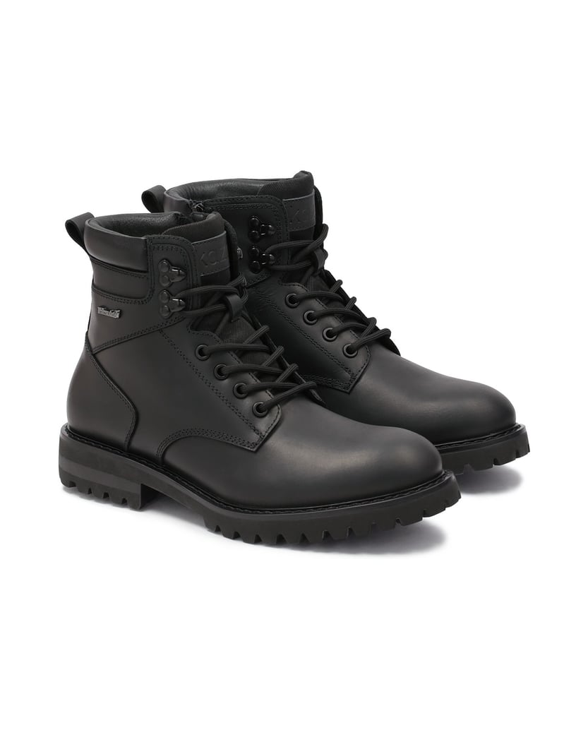 Kazar-Schwarze-wasserdichte-Lederstiefel-schwarz