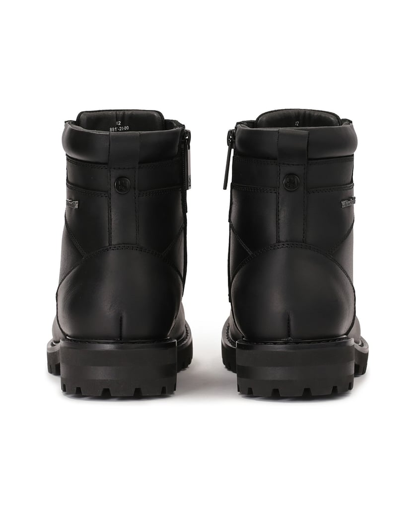 Kazar-Schwarze-wasserdichte-Lederstiefel-schwarz