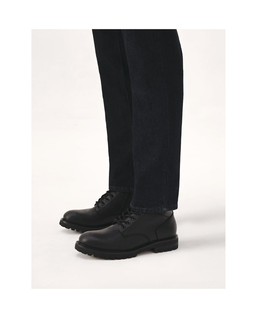 Kazar-Schwarze-wasserdichte-Lederstiefel-schwarz