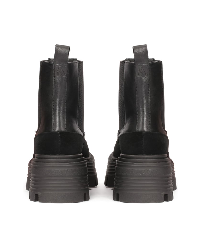 Kazar-Schwarze-Chelsea-Stiefel-auf-erhöhter-So-schwarz