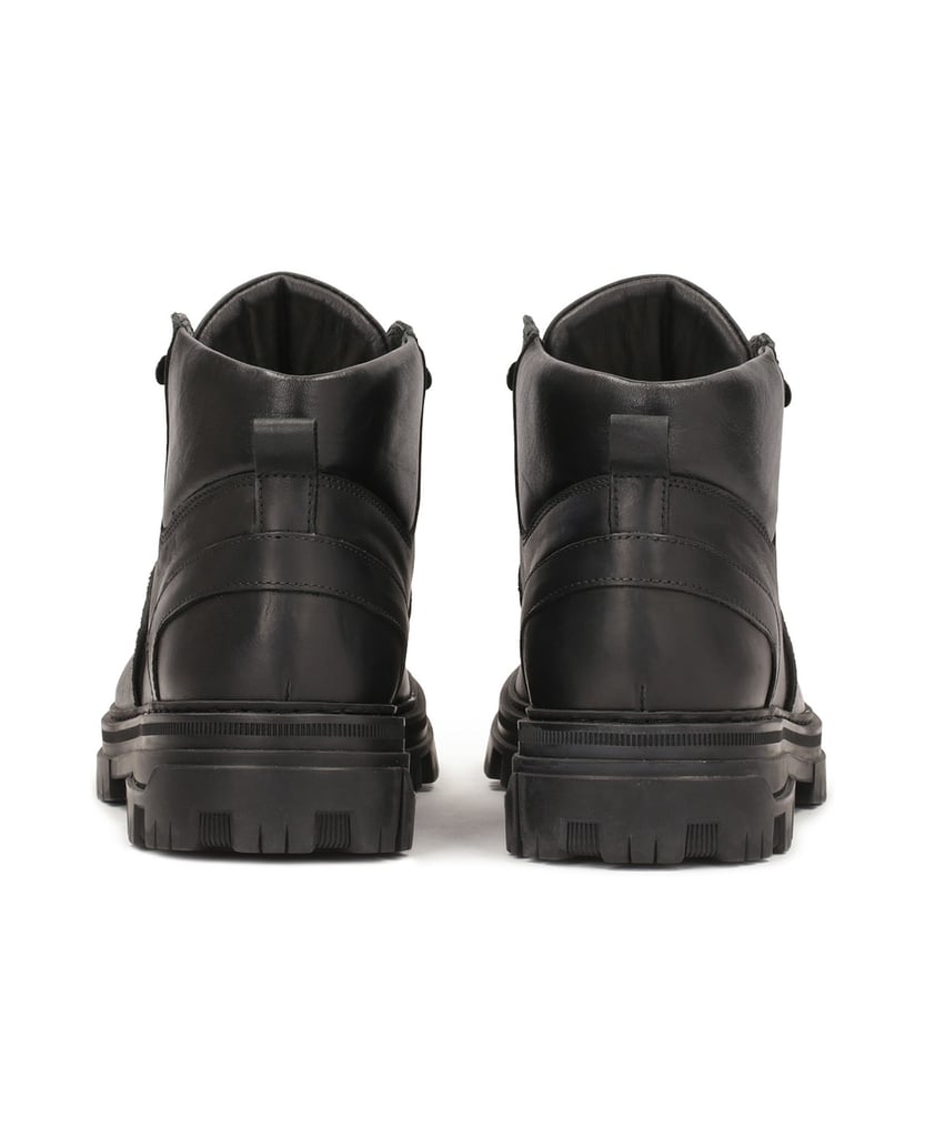 Kazar-Schwarze-Stiefel-mit-mattem-Finish-schwarz