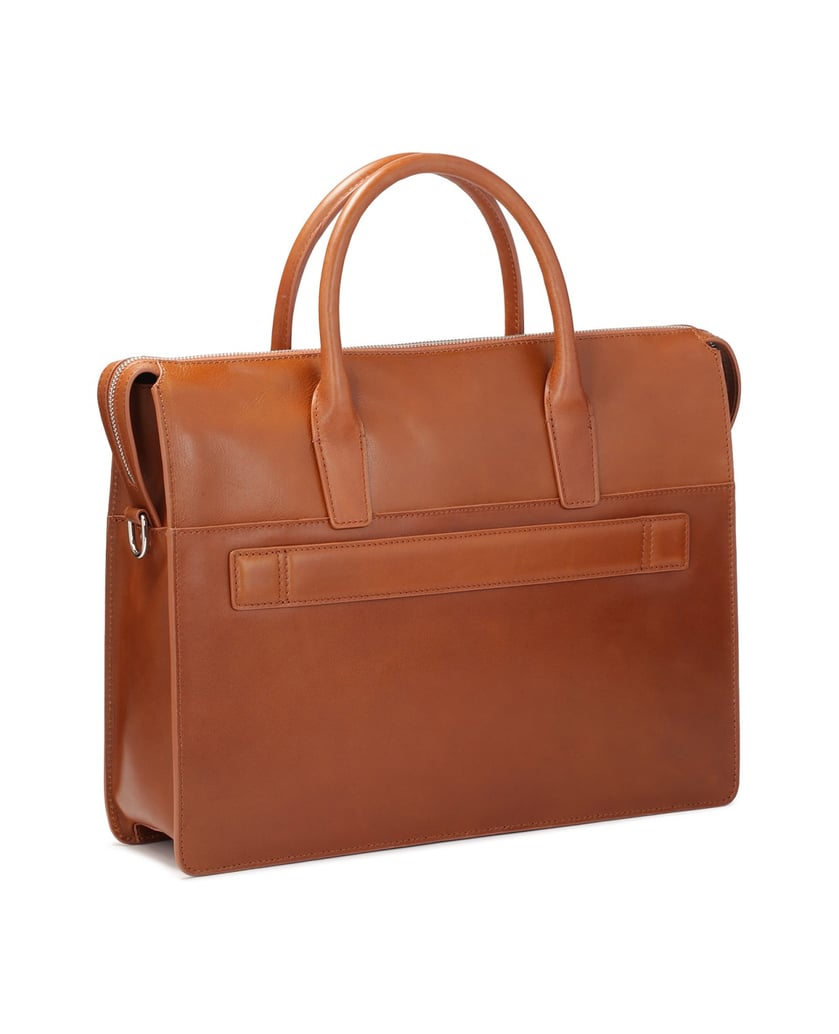 Kazar-Brown-leather-single-compartment-bag-hnědá