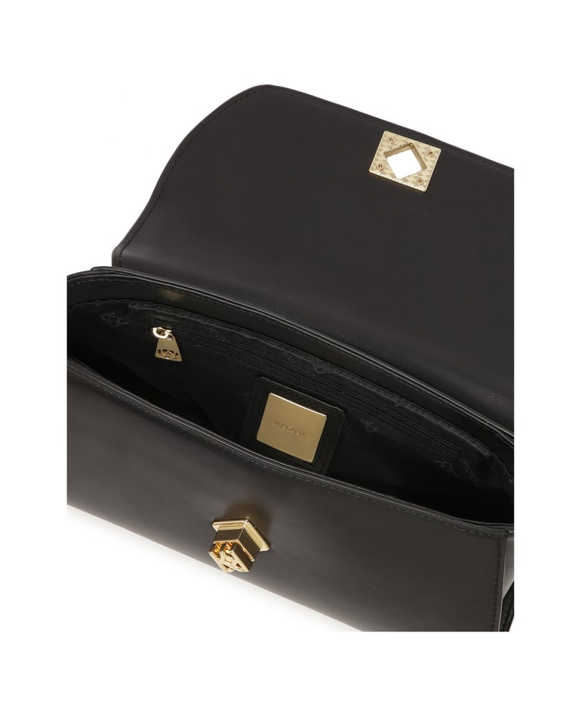 Kazar-Elegante-Handtasche-mit-Leopardenmotiv-schwarz