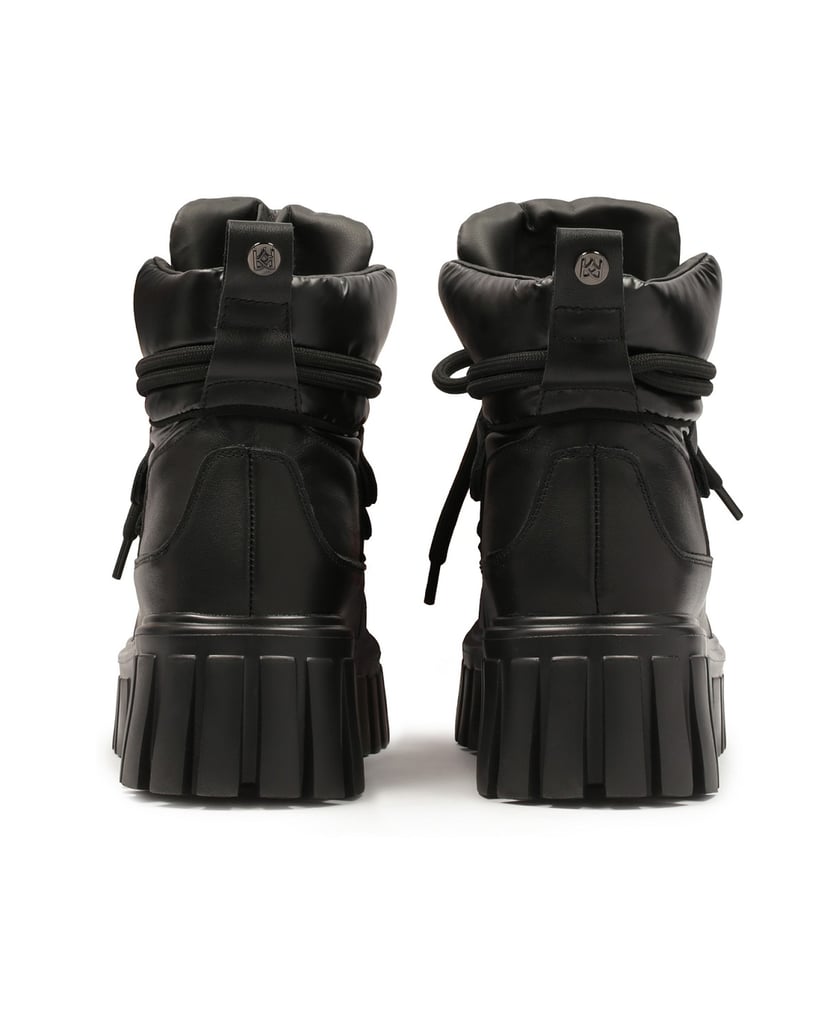 Kazar-Schwarze-Stiefel-mit-massiver-Sohle-und-schwarz