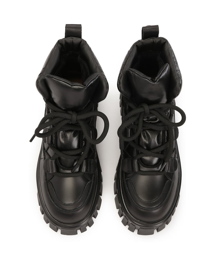 Kazar-Schwarze-Stiefel-mit-massiver-Sohle-und-schwarz