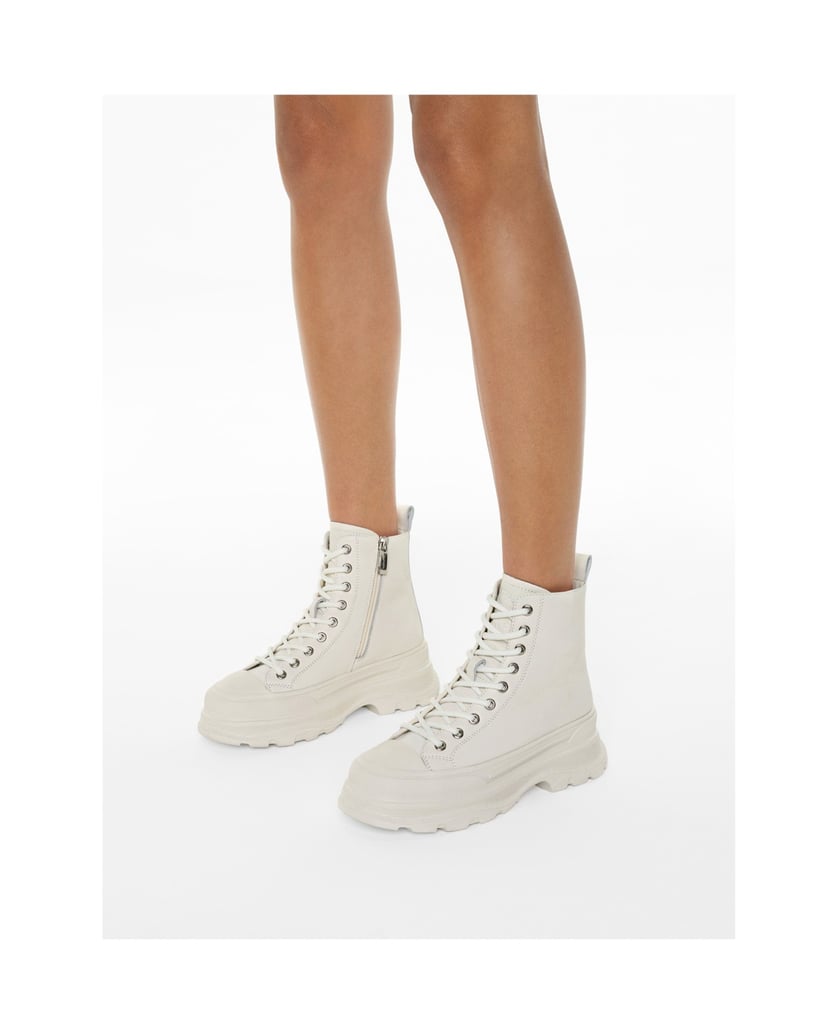 Kazar-Ladies’-off-white-laced-flat-ankle-boots-biela