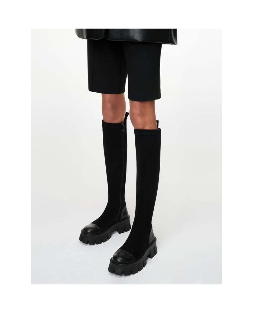 Kazar-Schwarze-Overknee-Stiefel-für-Damen-schwarz