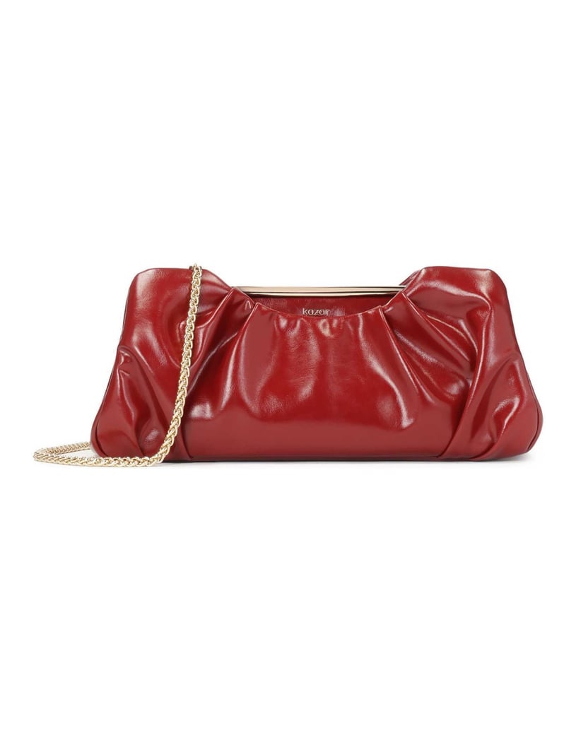 Kazar-Kastanienbraune-elegante-Handtasche-mit-rot