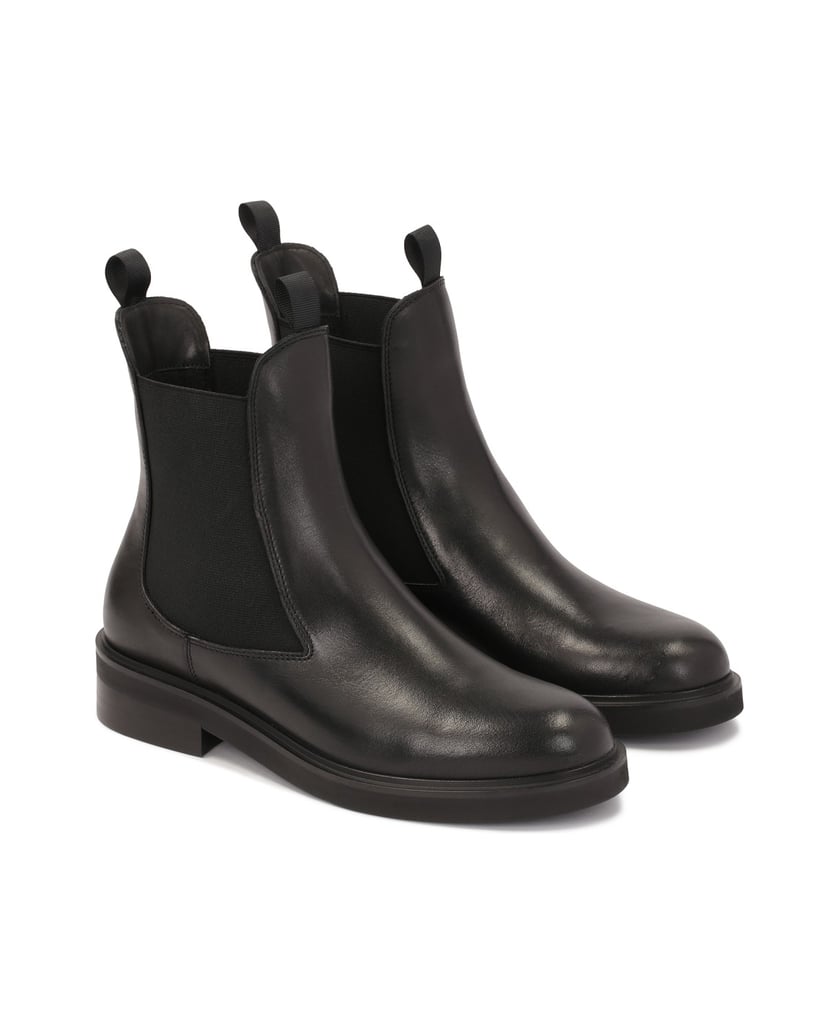 Kazar-Leather-slip-on-boots-černá