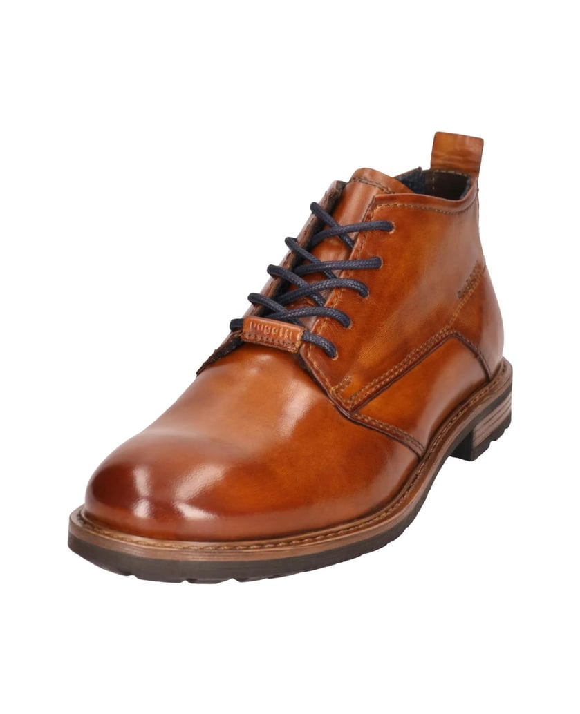 BUGATTI-Schnürstiefel-cognac