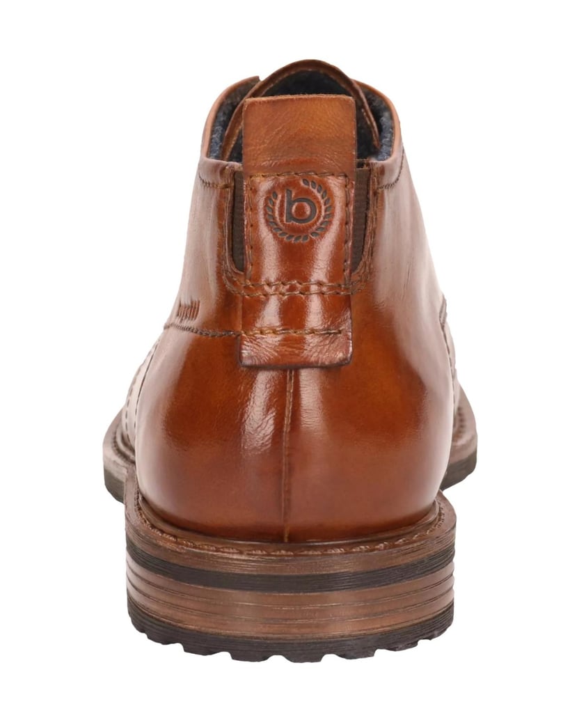 BUGATTI-Schnürstiefel-cognac