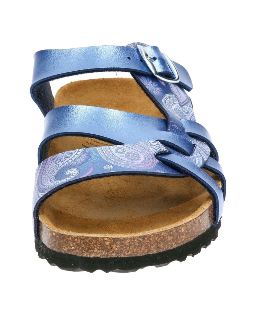 Lico-Pantolette-Bioline-Flora-blau