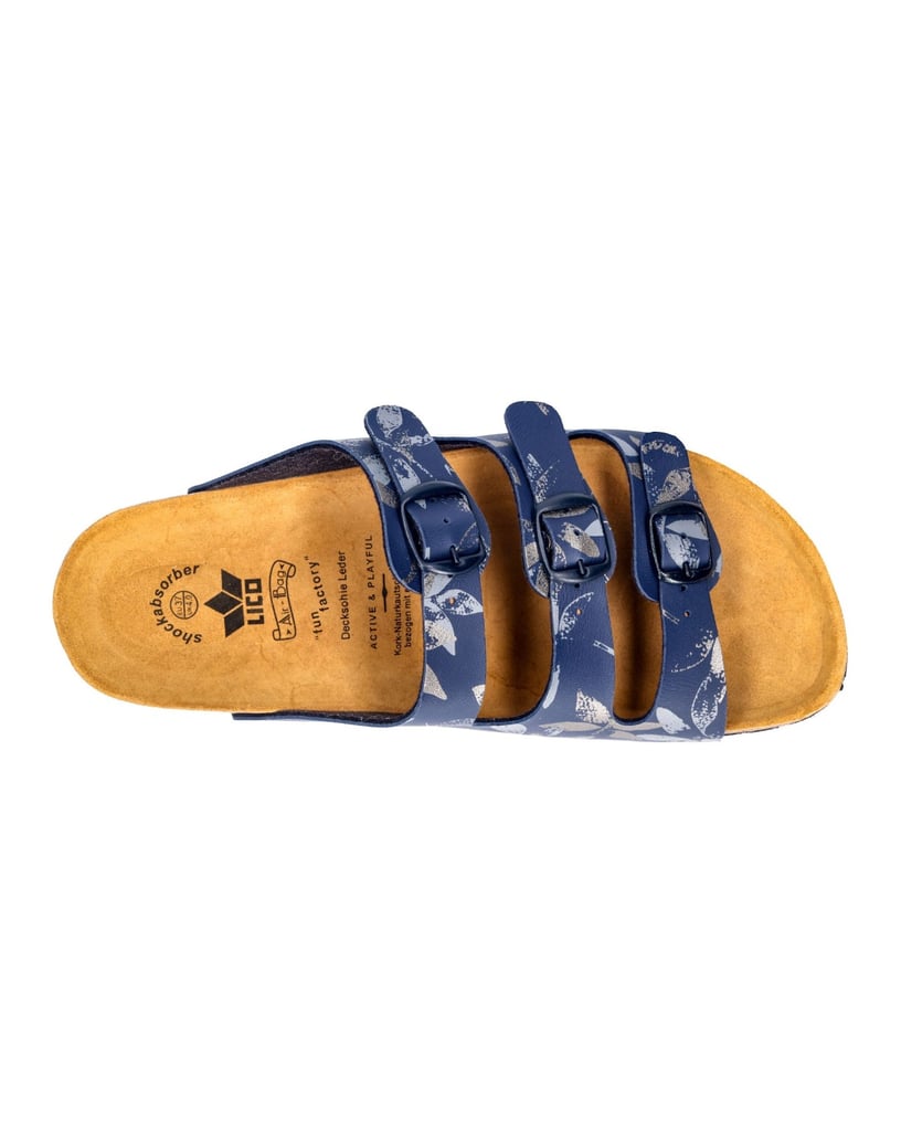 Lico-Pantolette-Bioline-Leave-blau