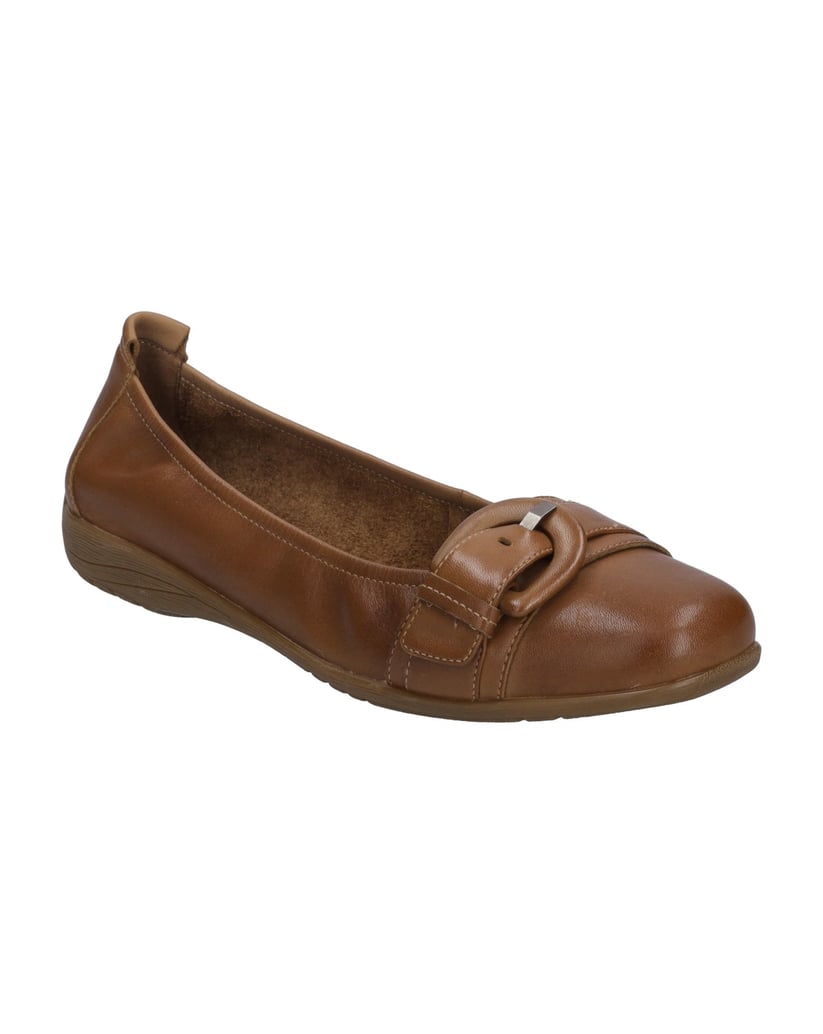 JOSEF-SEIBEL-Damen-Ballerina-Fenja-23,-camel-cognac
