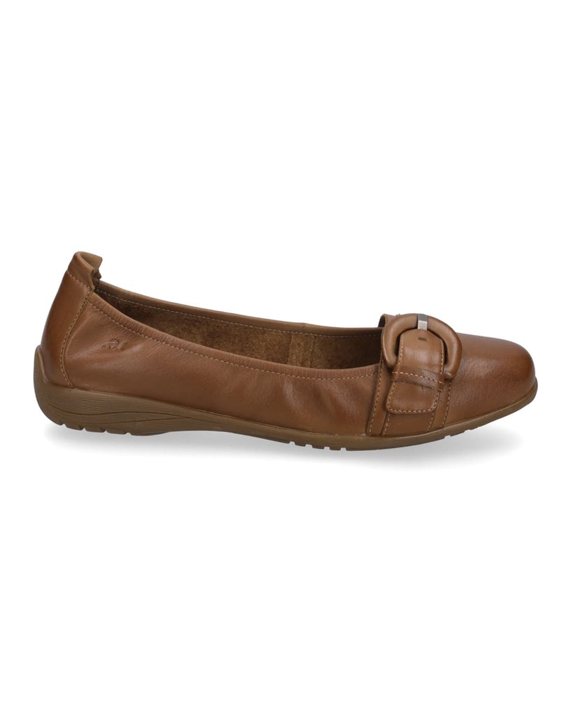 JOSEF-SEIBEL-Damen-Ballerina-Fenja-23,-camel-cognac