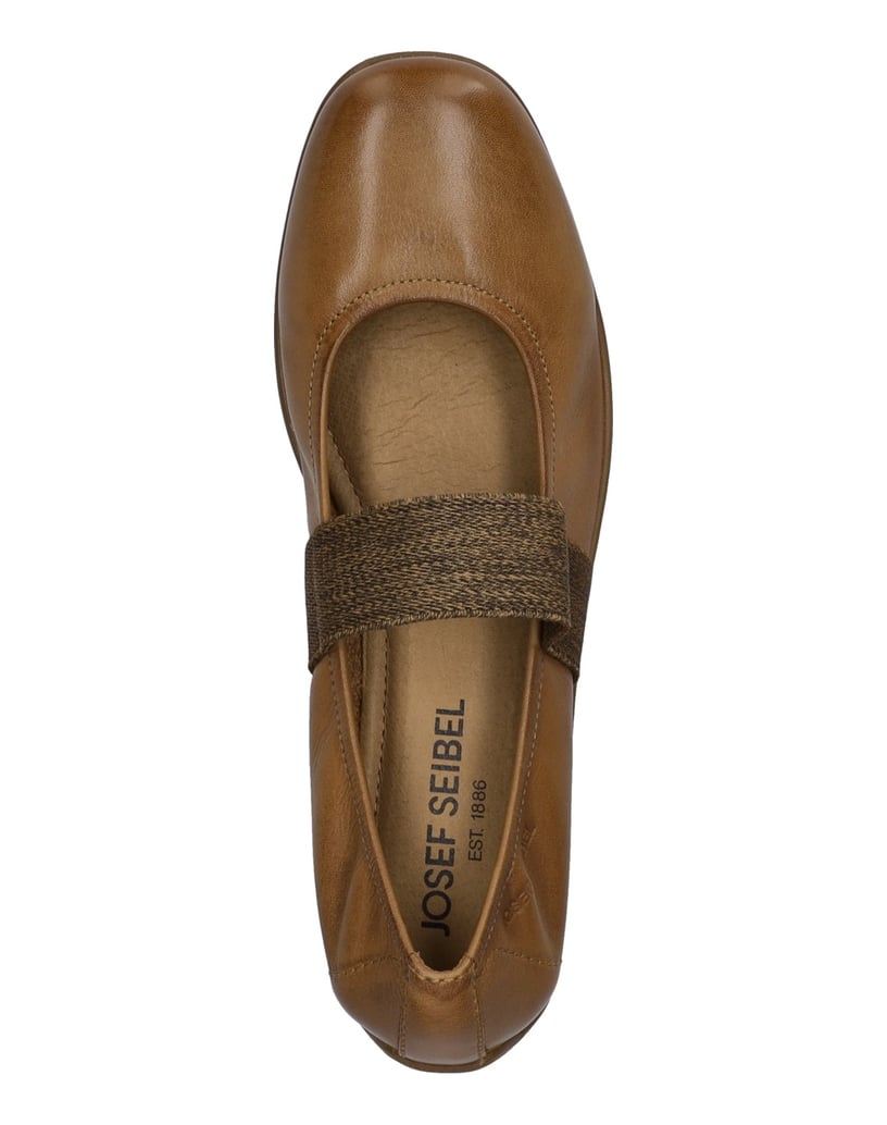 JOSEF-SEIBEL-Damen-Ballerina-Fenja-25,-camel-cognac