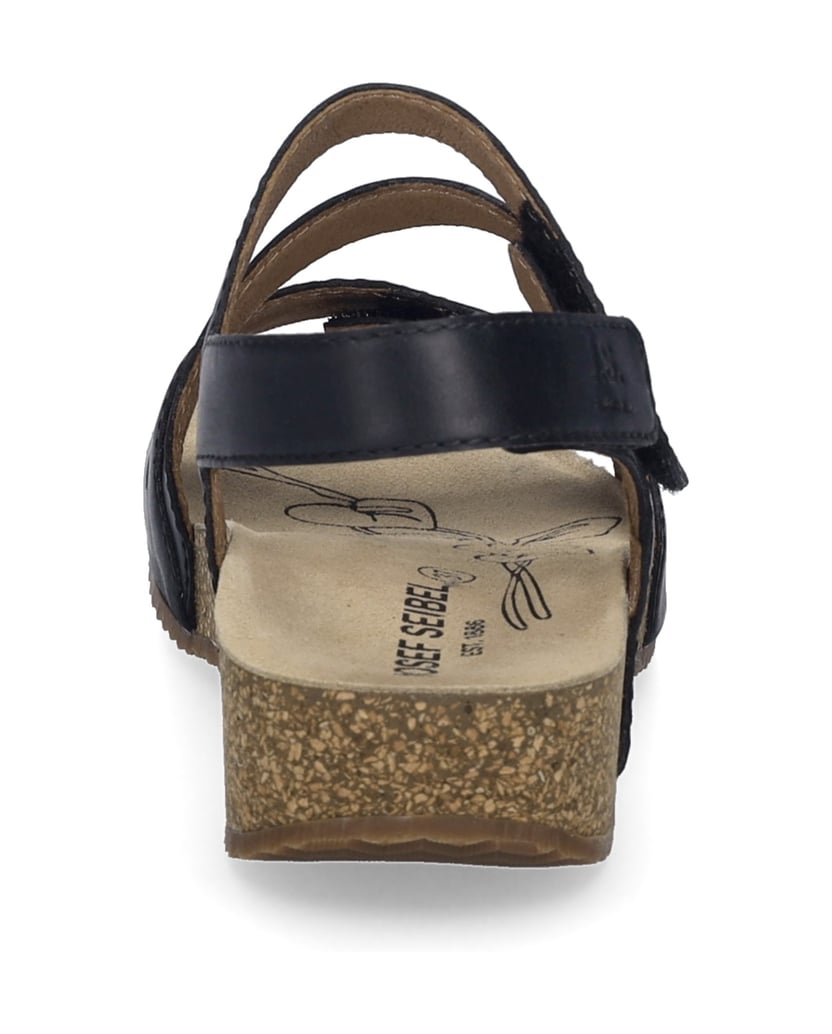 JOSEF-SEIBEL-Damen-Sandale-Tonga-91,-schwarz-kombi-schwarz