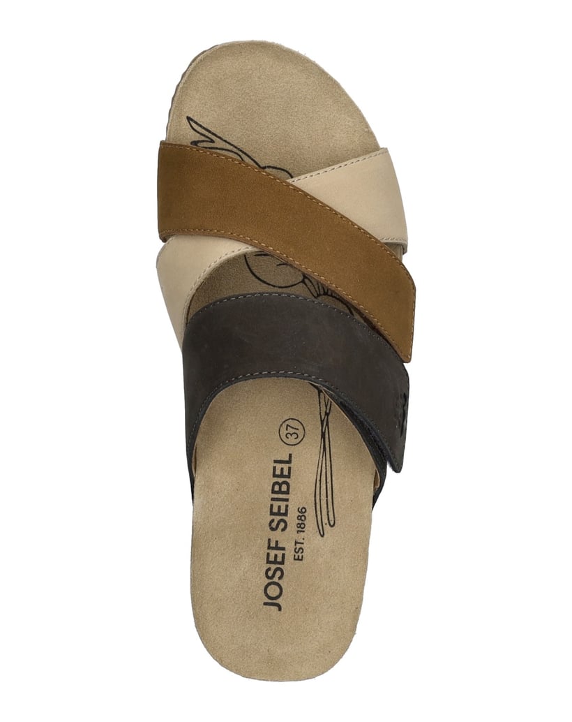 JOSEF-SEIBEL-Damen-Sandale-Tonga-84,-beige-multi-beige