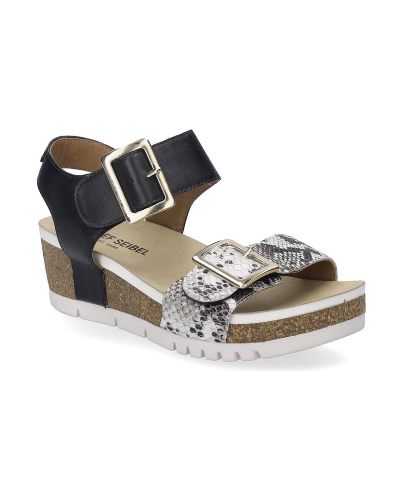 JOSEF-SEIBEL-Damen-Sandale-Quinn-02,-schwarz-kombi-schwarz