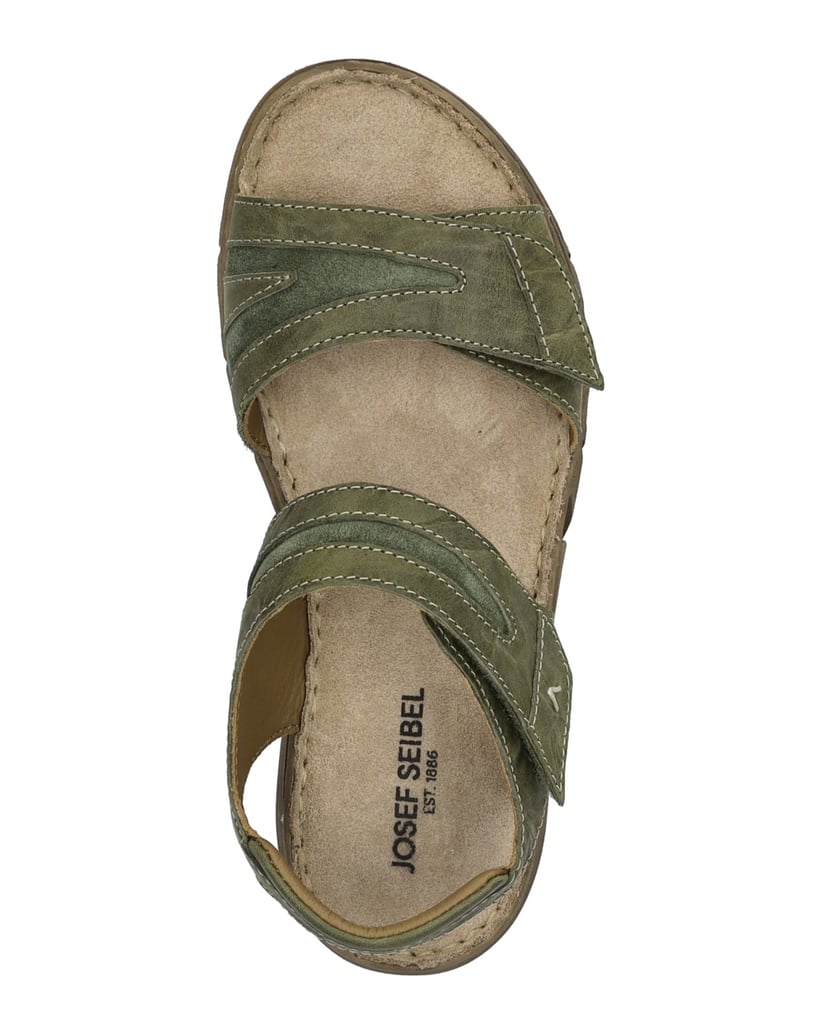 JOSEF-SEIBEL-Damen-Sandale-Brenda-08,-khaki-grün