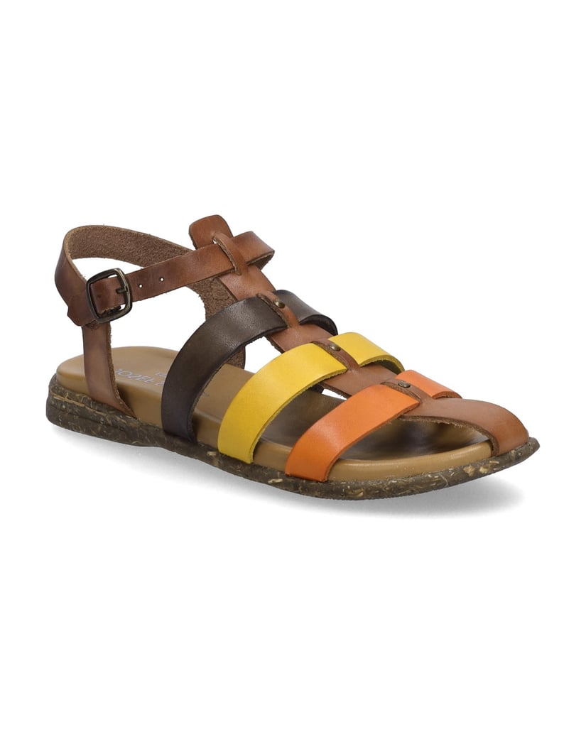 JOSEF-SEIBEL-Damen-Sandale-Fabricia-04,-cognac-multi-cognac