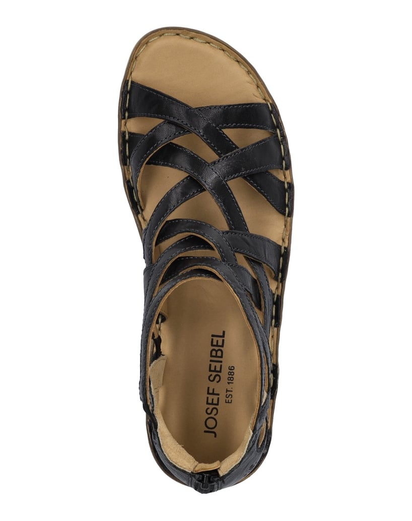 JOSEF-SEIBEL-Damen-Sandale-Ivy-06,-schwarz-schwarz