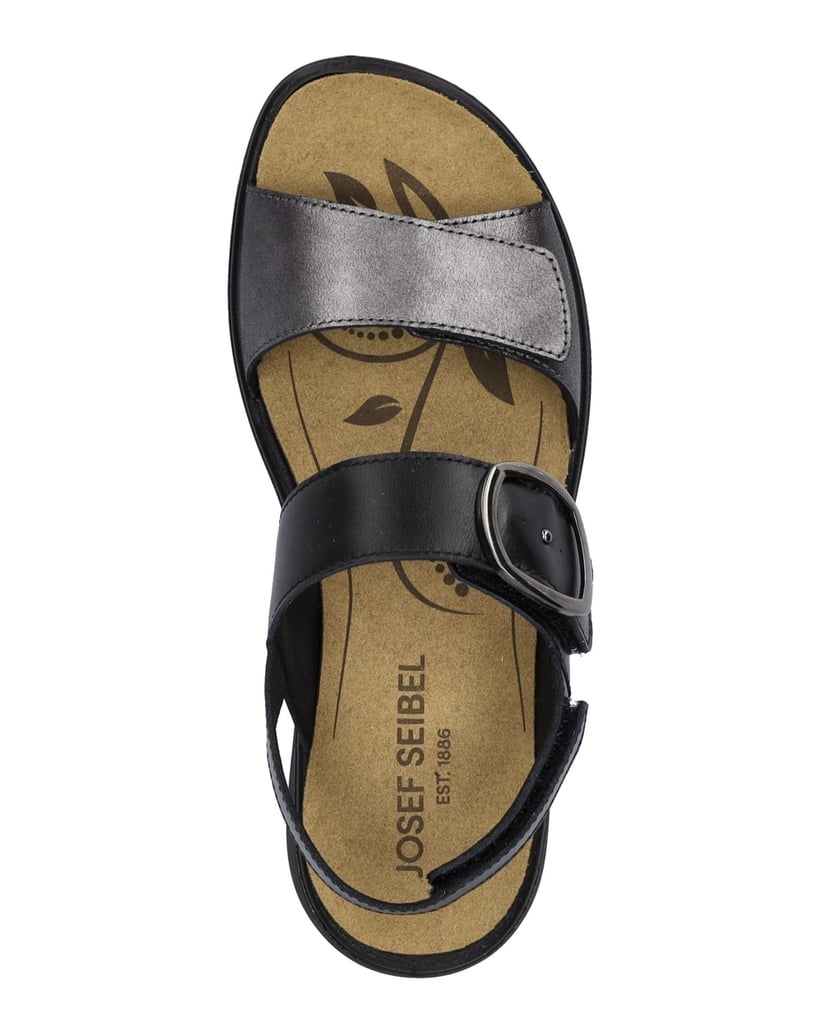 JOSEF-SEIBEL-Damen-Sandale-Ibiza-12,-basalt-kombi-grau