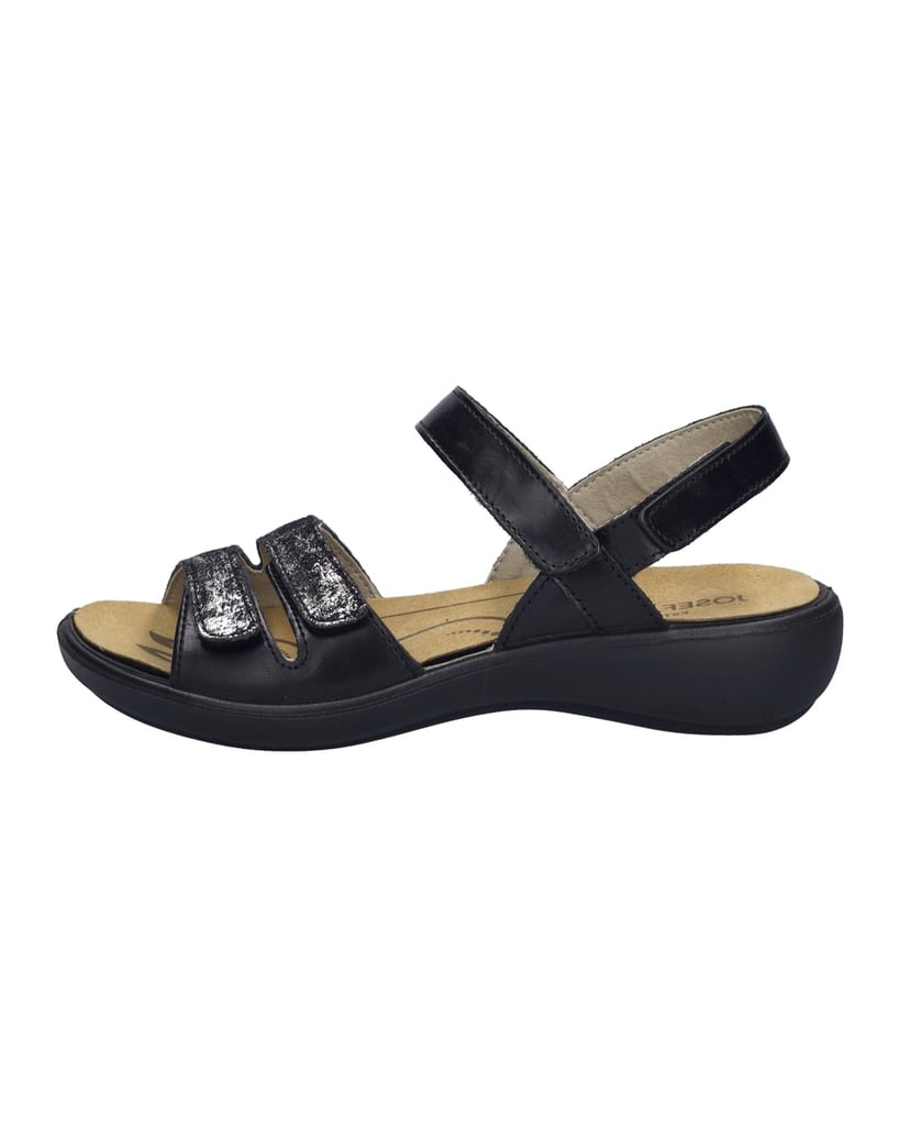 JOSEF-SEIBEL-Damen-Sandale-Ibiza-86,-schwarz-kombi-schwarz