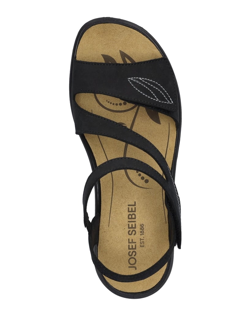 JOSEF-SEIBEL-Damen-Sandale-Ibiza-08,-schwarz-schwarz