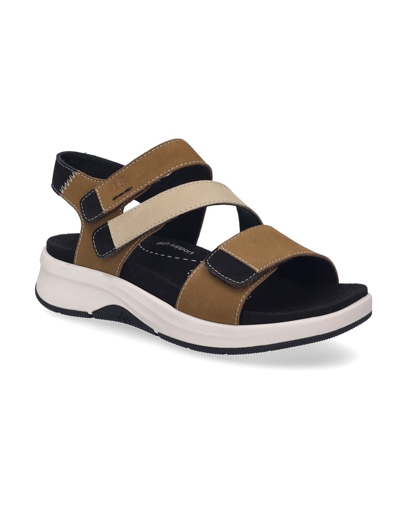 JOSEF-SEIBEL-Damen-Sandale-Estelle-06,-castagne-kombi-braun