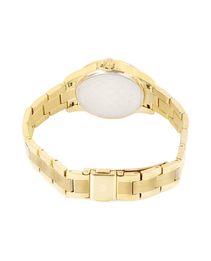 Kazar-Uhr-mit-schmalem-Armband-und-gezackter-L-gold