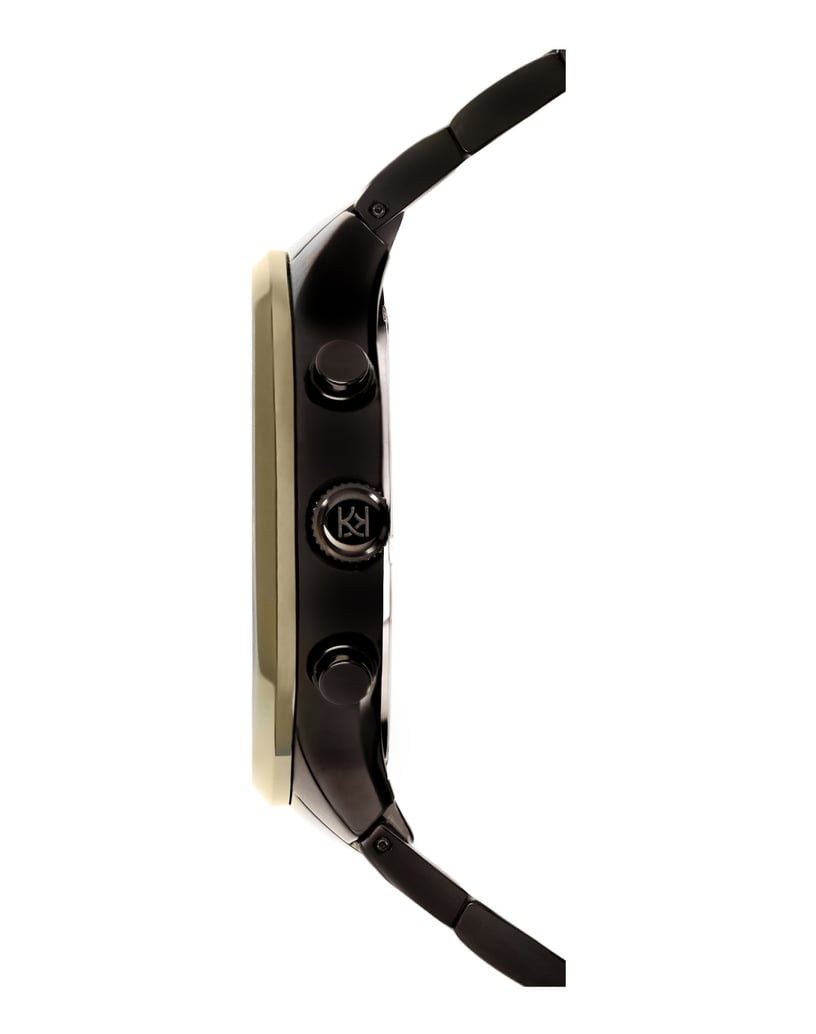 Kazar-Schwarze-Uhr-mit-grünem-Zifferblatt-grün