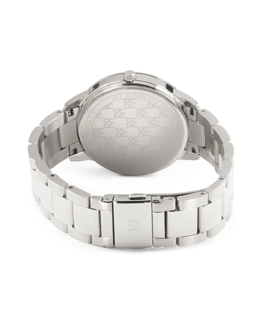 Kazar-Silberne-Uhr-mit-rosa-Zifferblatt-pink