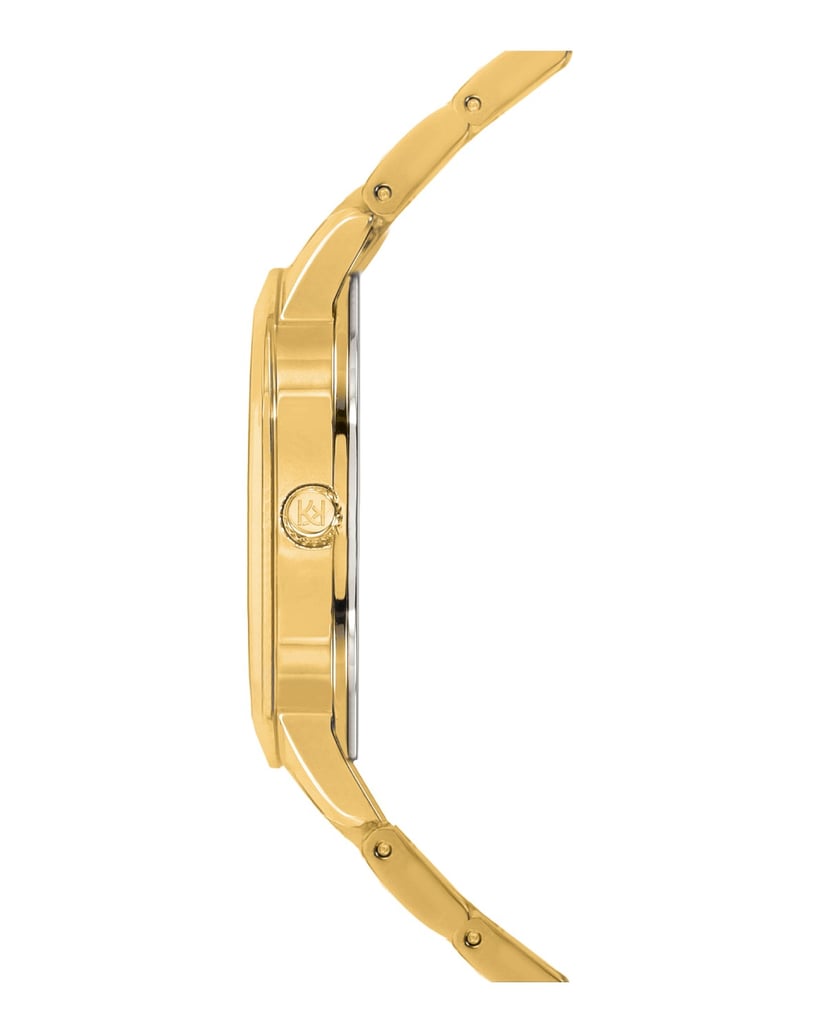 Kazar-Uhr-mit-lila-Zifferblatt-und-goldenem-Ar-lila