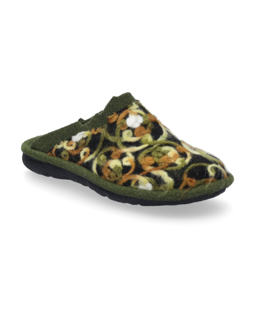 JOSEF-SEIBEL-Damen-Hausschuh-Lille-07,-oliv-multi-grün