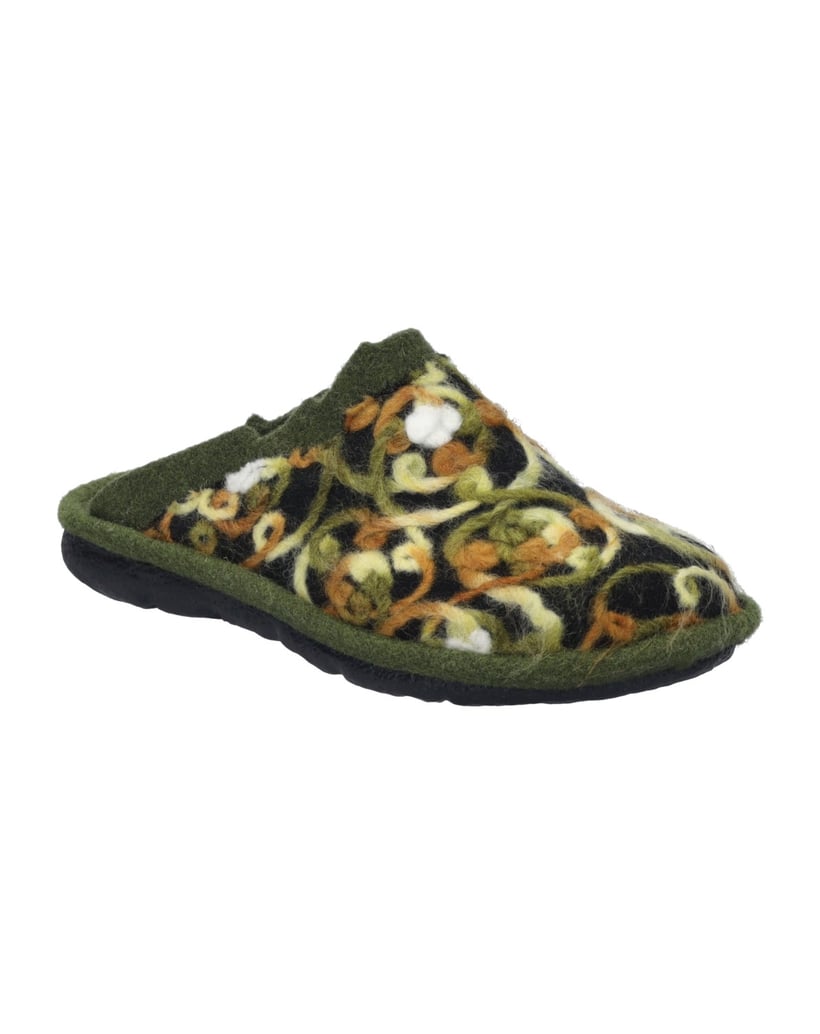 JOSEF-SEIBEL-Damen-Hausschuh-Lille-07,-oliv-multi-grün