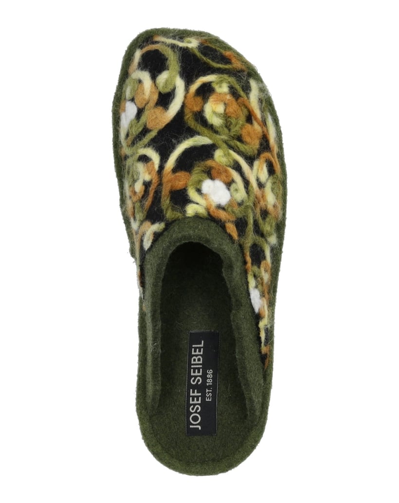 JOSEF-SEIBEL-Damen-Hausschuh-Lille-07,-oliv-multi-grün