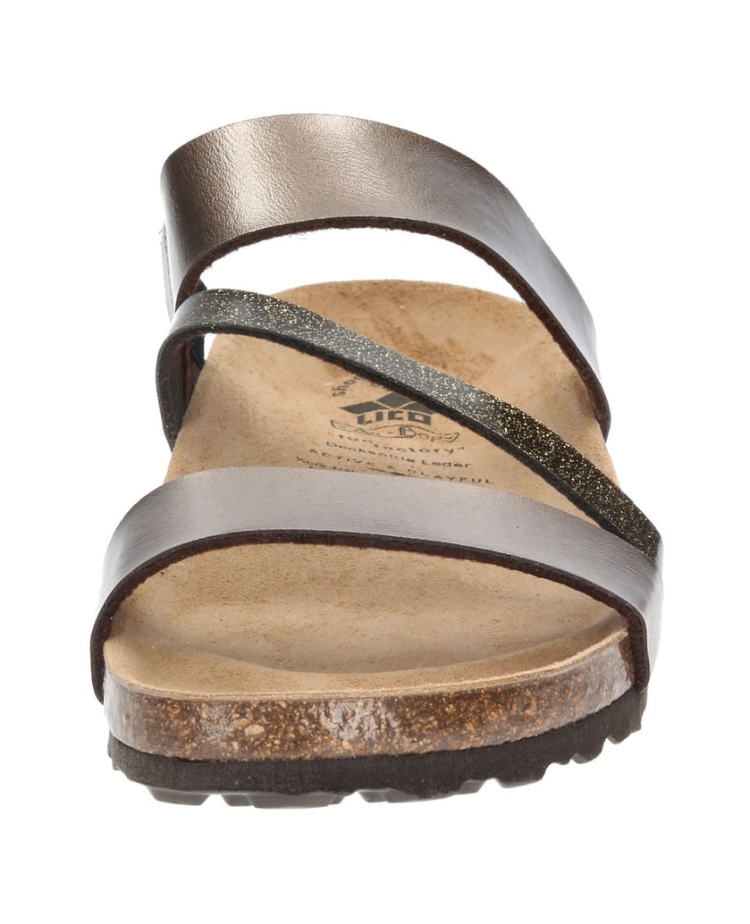 Lico-Pantolette-Bioline-Glitter-braun