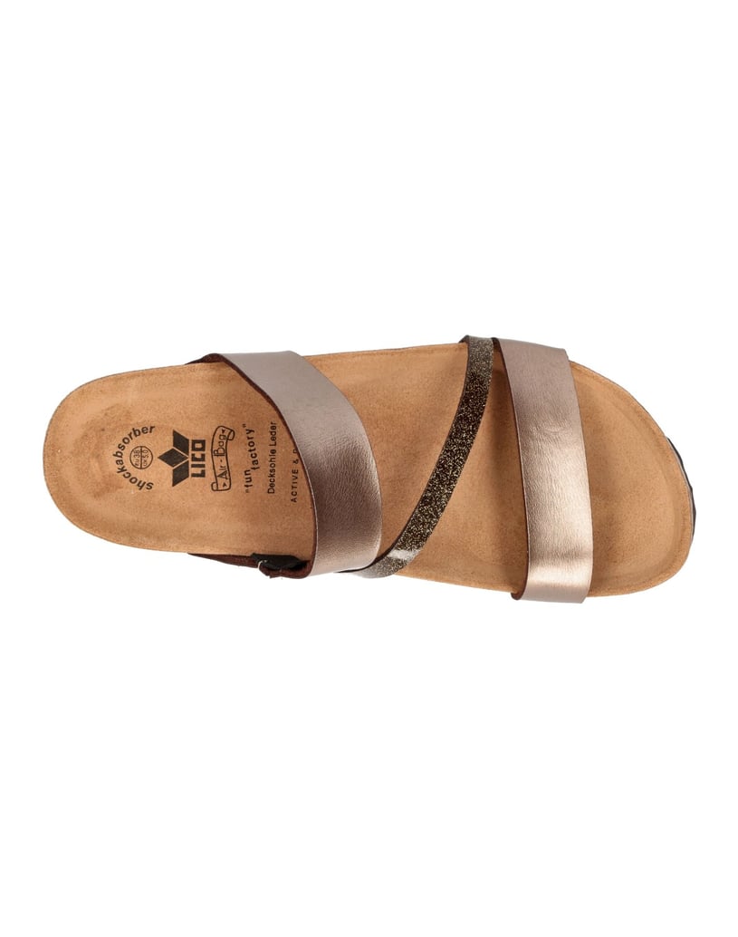 Lico-Pantolette-Bioline-Glitter-braun