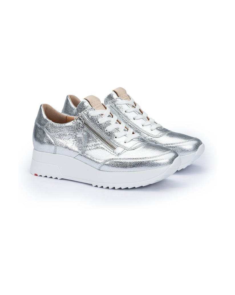 Lloyd-Hochwertiger-Sneaker-silber
