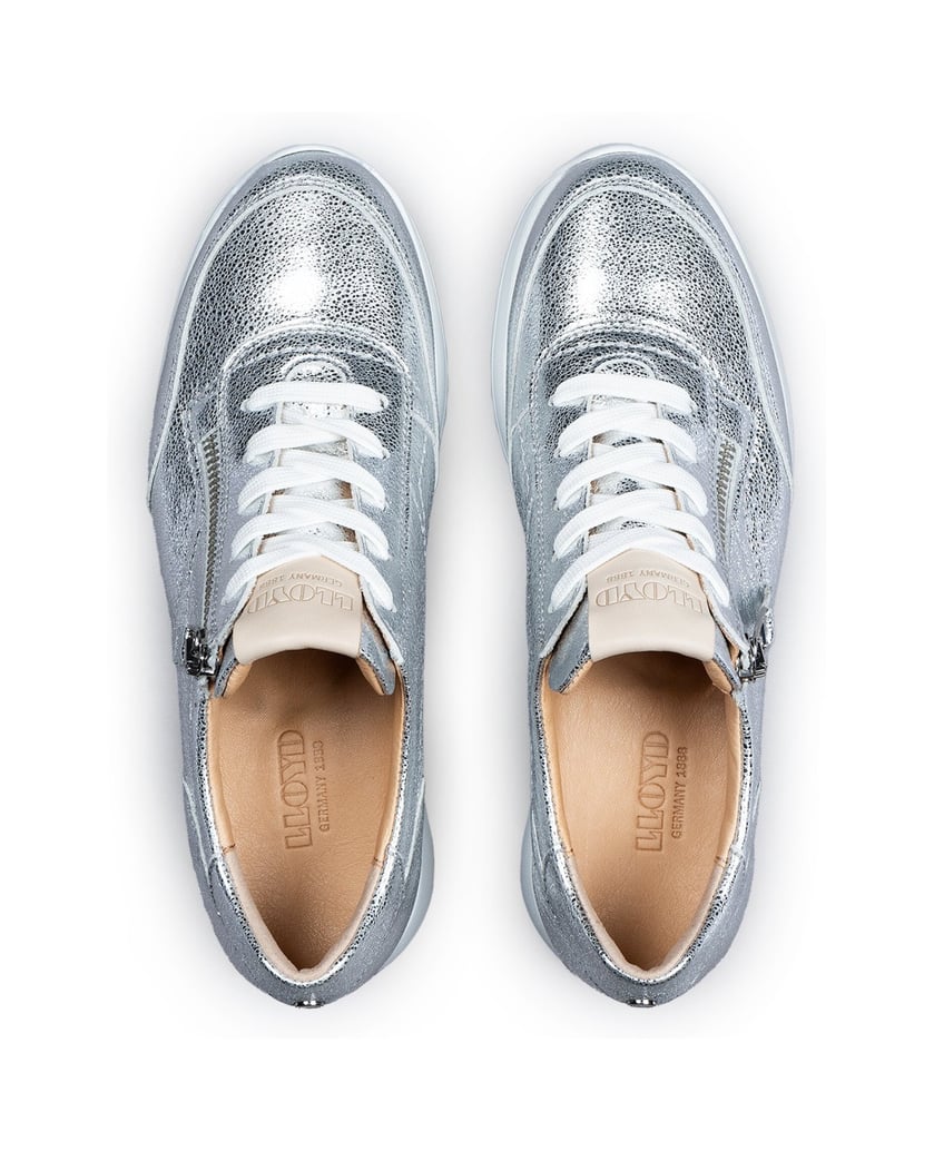Lloyd-Hochwertiger-Sneaker-silber