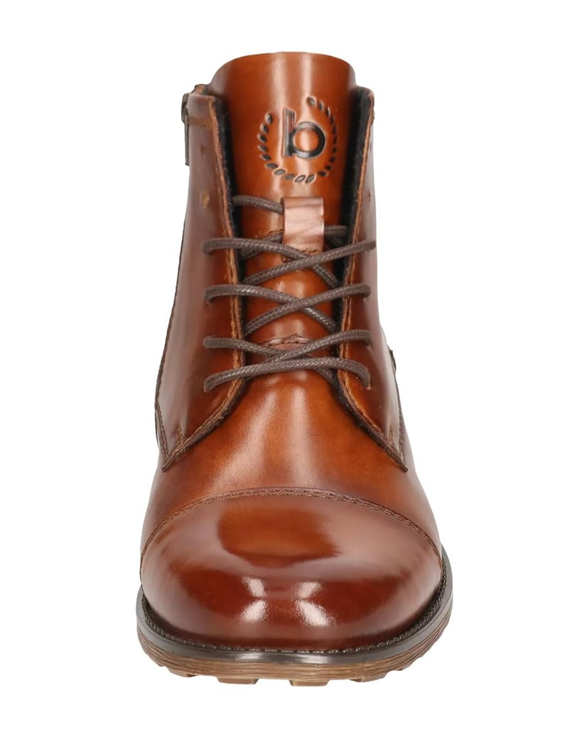 BUGATTI-Schnürstiefel-cognac