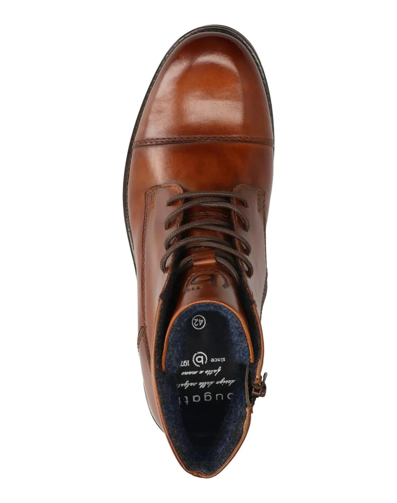 BUGATTI-Schnürstiefel-cognac