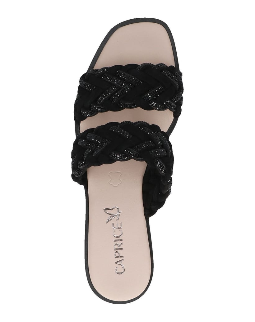 Caprice-Pantolette-schwarz
