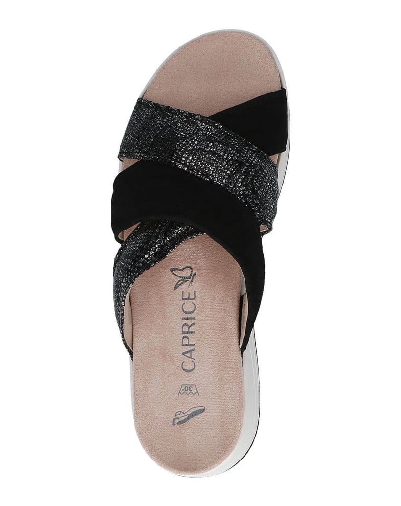 Caprice-Pantolette-schwarz