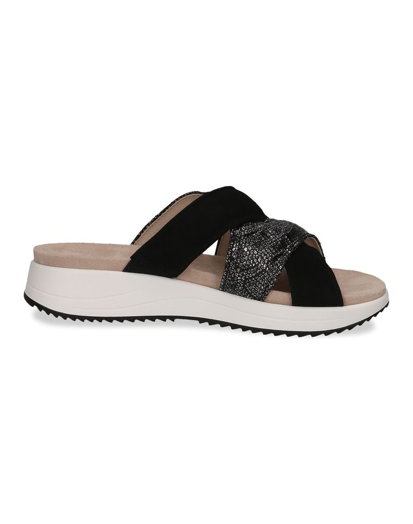 Caprice-Pantolette-schwarz