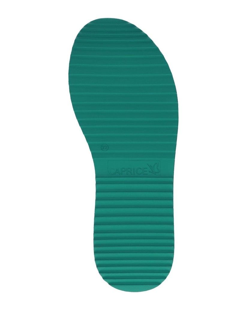 Caprice-Pantolette-grün